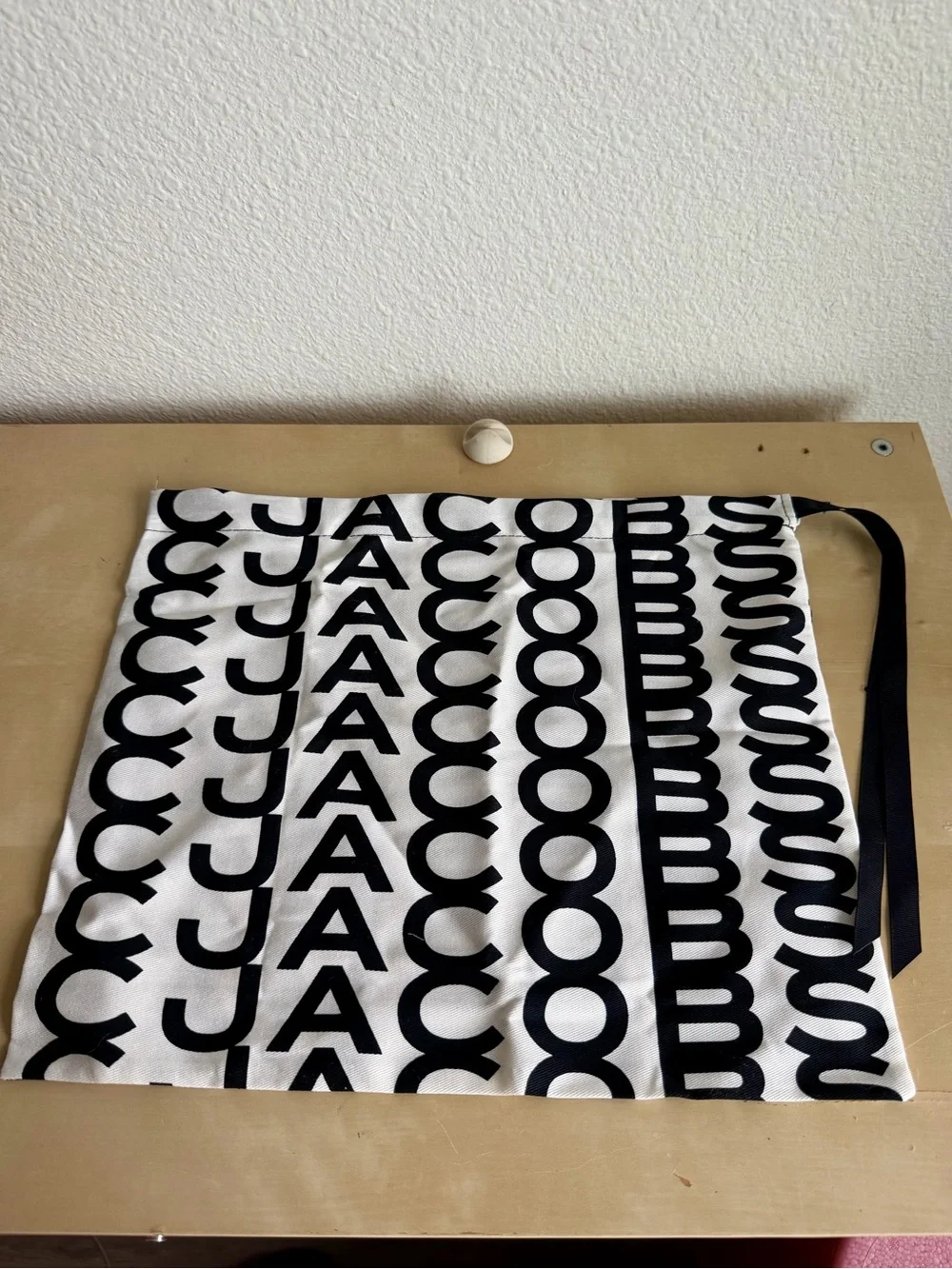 Marc Jacobs The Snapshot Woven Black & Cream Crossbody Bag